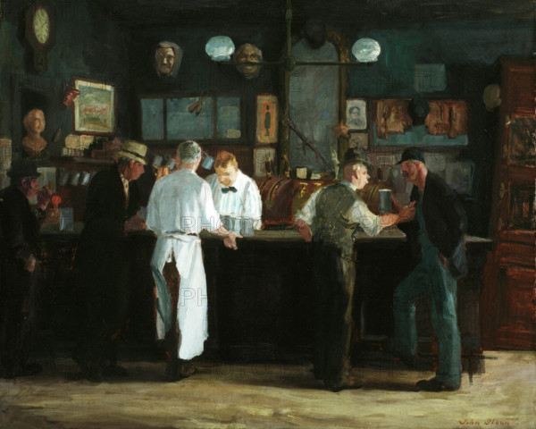 McSorley's Bar, 1912. Creator: John Sloan.