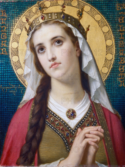 Saint Elizabeth of Hungary, 1879. Creator: Hugues Merle.