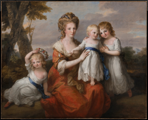 Mrs. Mary May and Her Daughters, Maria Emilia, Louisa, and Sophia Margaret, 1780. Creator: Angelica Kauffman.