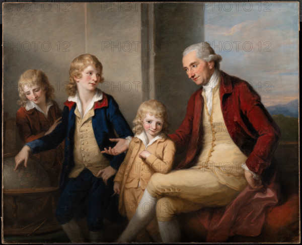 Mr. Joseph May and His Sons, Thomas Charles, Joseph and John, 1780. Creator: Angelica Kauffman.
