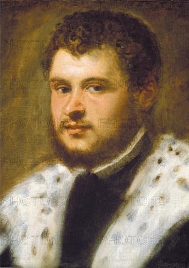 Young Man with a Beard, c1555. Creator: Jacopo Tintoretto.