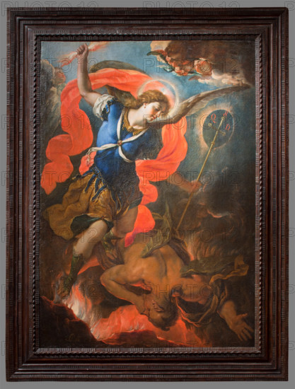 The Archangel Michael Defeating Satan, between 1692 and 1705. Creator: Antonio Palomino.