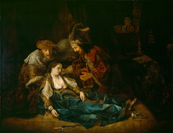 The Death of Lucretia (?), mid-1640s. Creator: School of Rembrandt van Rijn.