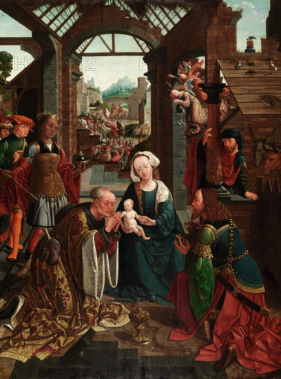The Adoration of the Kings, c1512. Creator: Jacob Cornelisz. van Oostsanen.