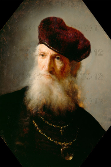 Bust of a Bearded Old Man, mid-1630s. Creator: Workshop of Rembrandt.