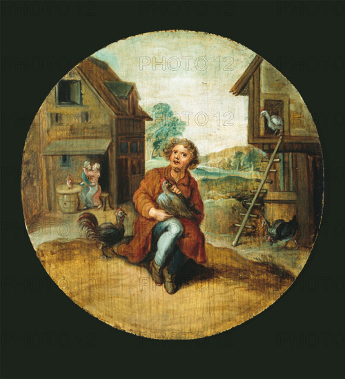 In the Farmyard, c1620-1660. Creator: Adriaen van de Venne.