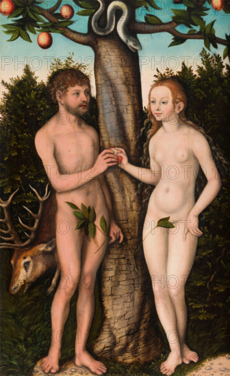Adam and Eve, 1528. Creator: Lucas Cranach the Elder.
