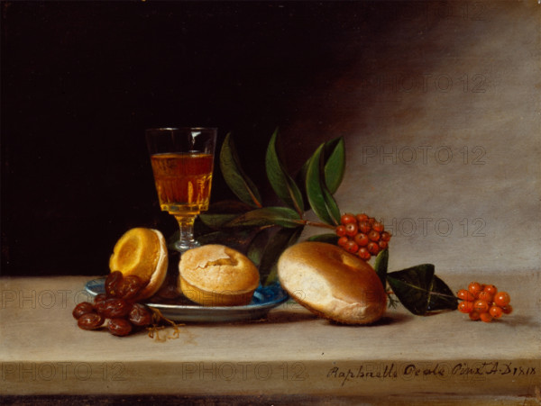 Still Life with Wine Glass, 1818. Creator: Raphaelle Peale.