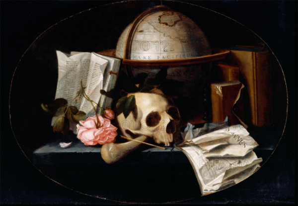 Vanitas Still Life, c1655. Creator: Johannes Borman.