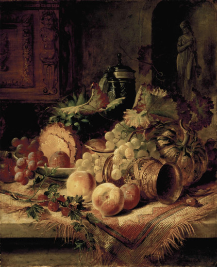 Still Life - Fruit, c1830-1860. Creator: George Lance.