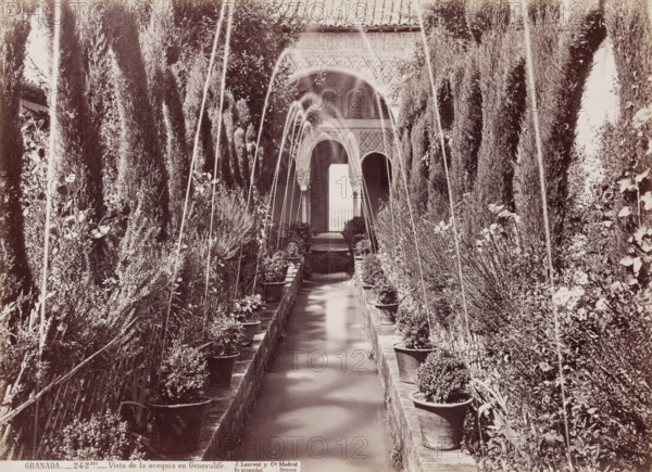 View of the Canal, Granada, between 1850 and 1892. Creator: Juan Laurent.