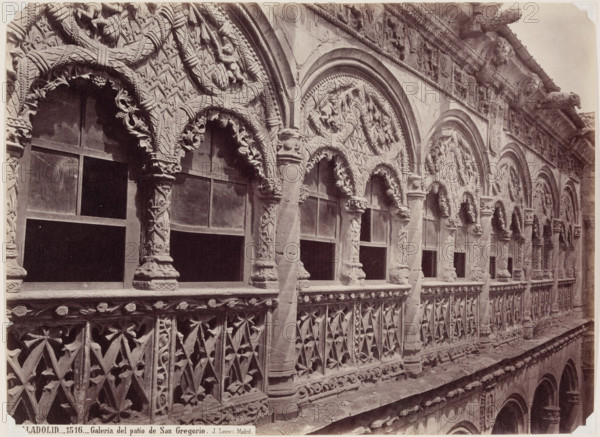 Valladolid, Gallery Above the Courtyard of St. Gregory, between 1866 and 1892. Creator: Juan Laurent.