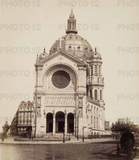 Saint Augustin, Paris, between 1860 and 1870. Creator: Edouard Baldus.