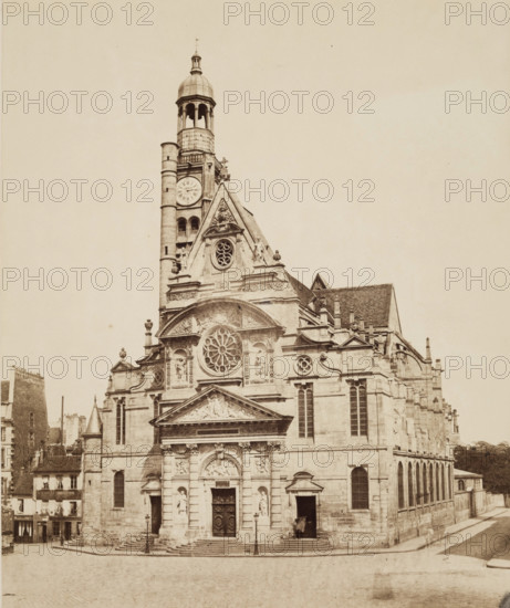 Saint Etienne-du-Mont, Paris, between 1860 and 1870. Creator: Edouard Baldus.