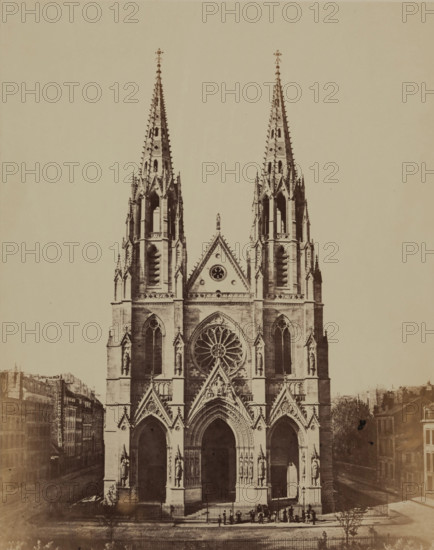 Ste. Clotilde, Paris, between 1860 and 1870. Creator: Edouard Baldus.