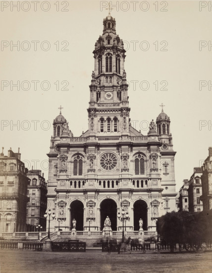 Trinity Church, Paris, between 1860 and 1870. Creator: Edouard Baldus.