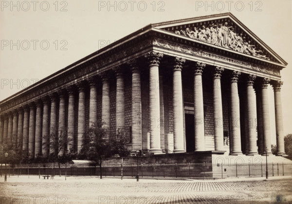 Church of the Madeleine, Paris, between 1860 and 1870. Creator: Edouard Baldus.
