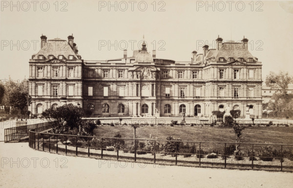 Luxembourg Palace, Paris, between 1860 and 1870. Creator: Edouard Baldus.
