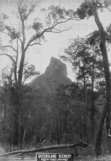 Glasshouse Mountains, Coonowrin, 1894. Creator: Unknown.