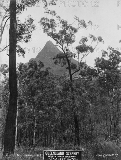 Glasshouse Mountains, Mount Beerwah, 1894. Creator: Unknown.