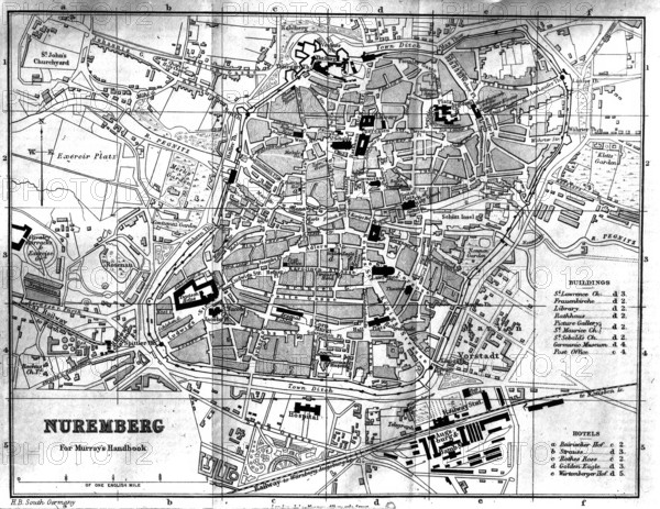 City Map - Nuremberg, 1900. Creator: Unknown.