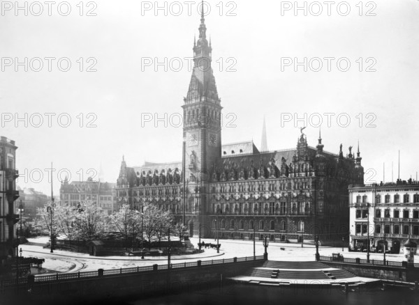 Hamburg Rathaus, 1904. Creator: Unknown.