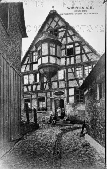 Wimpfen A.B., Haus Des Burgermeisters Ellsesser. Creator: Unknown.
