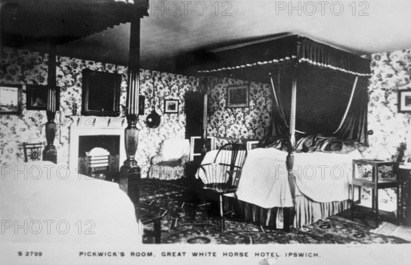 Pickwick's Room Great White Horse Hotel, Ipswich. Creator: Unknown.