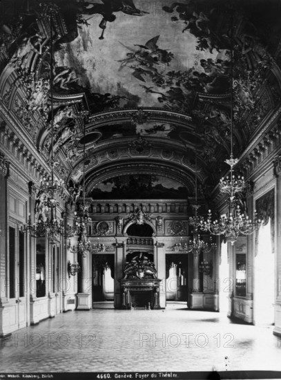 Foyer du Grand Theatre - Geneve. Creator: Unknown.