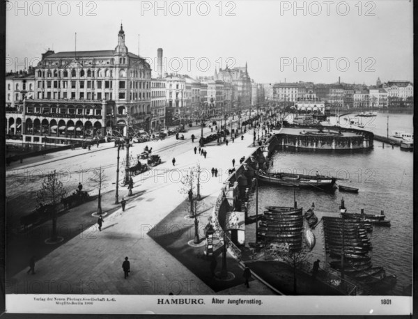 Hamburg . Alter Jungfernstieg, 1906. Creator: Unknown.
