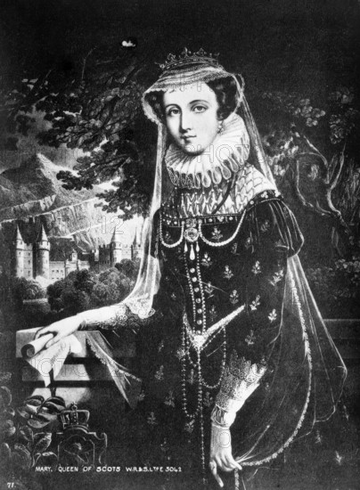 Mary, Queen Of Scots portrait. Creator: Unknown.