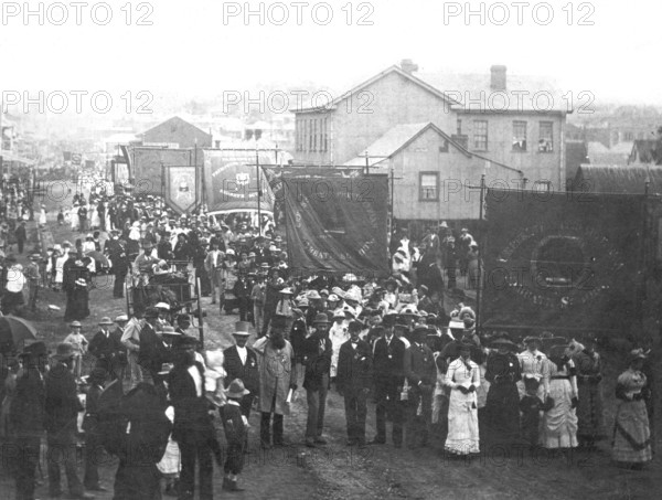 Presbyterian Sabbath School parade 1880,  Brisbane, Queensland, 1880. Creator: Unknown.