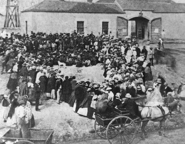 Blanket Day, Queen Victoria's birthday celebrations, 24 May 1863. Creator: Unknown.