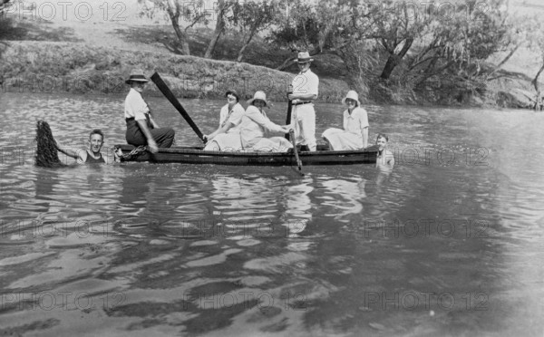 Brisbane River around Toogoolawah, 1928. Creator: Jack Bain.