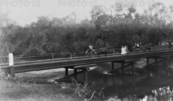 Marson's Crossing, Brisbane River, 1925. Creator: Jack Bain.