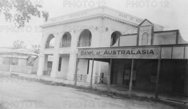 Bank of Australasia, Lake Street, Cairns, Queensland, 1935. Creator: Jack Bain.