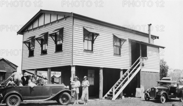 Holiday house, Maroochydore, Queensland, 1936. Creator: Jack Bain.