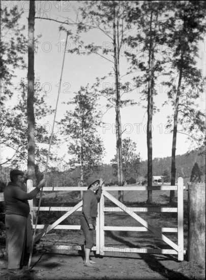 Fredrick George Walker & unknown boy, c1900s. Creator: Robert Augustus Henry L'Estrange.
