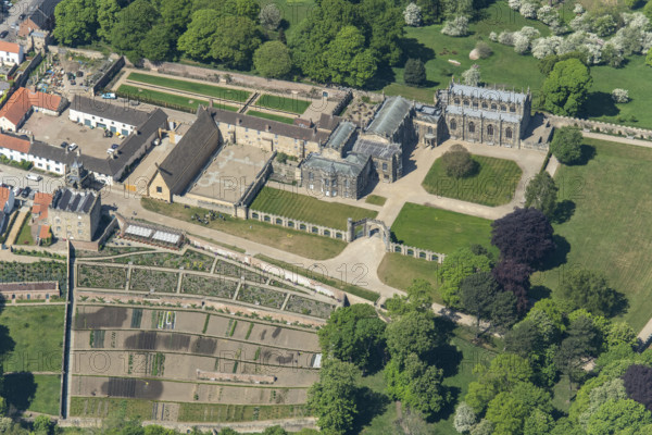 Auckland Castle, the official residence of the Bishop of Durham, County Durham, 2025. Creator: Robyn Andrews.