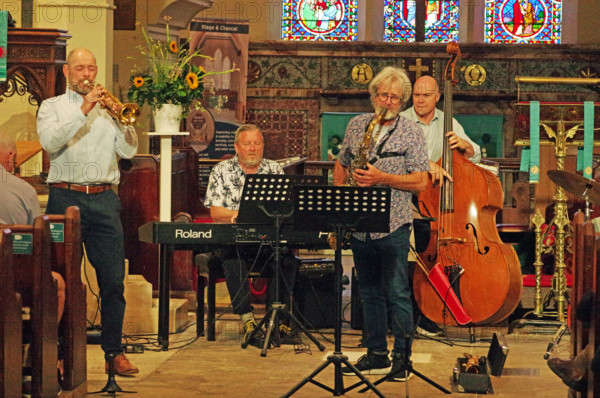 Tim Whitehead Quintet, Chris Coull Promotion, St Andrew’s Church, Hove, East Sussex, 1 August 2025. Creator: Brian O'Connor.