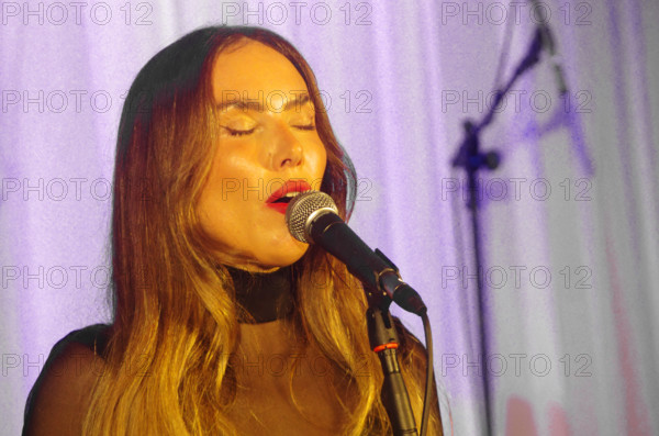 Georgia Cecile, Georgia Cecile Quartet, Watermill Jazz Club, Dorking, Surrey, 7 October 2025. Creator: Brian O'Connor.