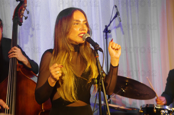 Georgia Cecile, Georgia Cecile Quartet, Watermill Jazz Club, Dorking, Surrey, 7 October 2025. Creator: Brian O'Connor.