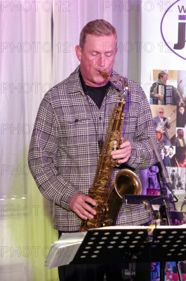 Tommy Smith, Simcock - Smith Duo, Watermill Jazz Club, Dorking, Surrey, 14 October 2025. Creator: Brian O'Connor.