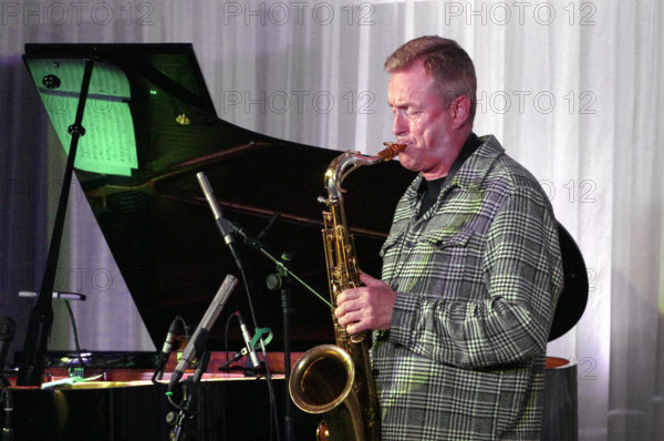 Tommy Smith, Simcock - Smith Duo, Watermill Jazz Club, Dorking, Surrey, 14 October 2025. Creator: Brian O'Connor.