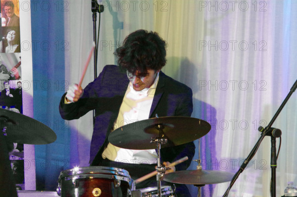 David Puime, Joan Fort Trio plus Vincent Herring, Watermill Jazz Club, Dorking, Surrey, 20 May 2025. Creator: Brian O'Connor.