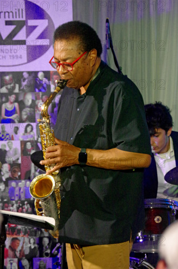 Vincent Herring, Joan Fort Trio plus Vincent Herring, Watermill Jazz Club, Dorking, Surrey, May 2025 Creator: Brian O'Connor.