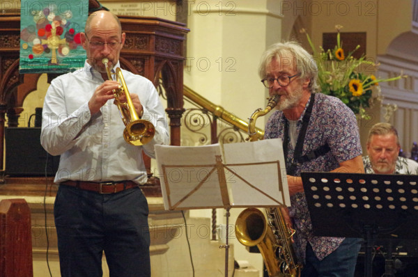 Tim Whitehead Quintet, Chris Coull Promotion, St Andrew’s Church, Hove, East Sussex, August 2025. Creator: Brian O'Connor.