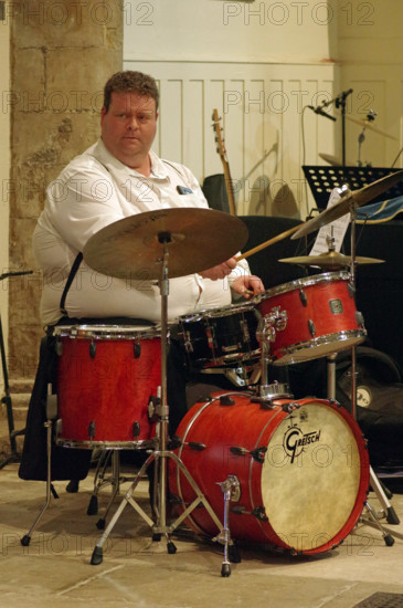 Nat Steele, Tim Whitehead Quintet, Chris Coull Promotion, St Andrew’s Church, Hove, August 2025. Creator: Brian O'Connor.