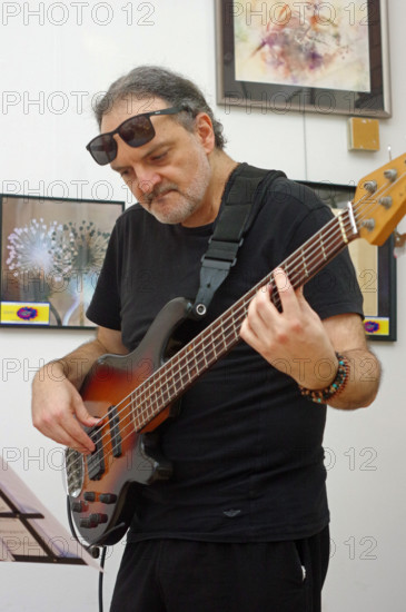 Giovanni Crescenzi, Ruta Di Trio, Clocktower Cafe Jazz Club, Croyden, London, 24 July 2025. Creator: Brian O'Connor.