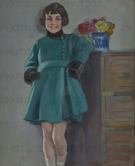 Smiling Girl, early 20th century. Creator: Harry John Pearson.